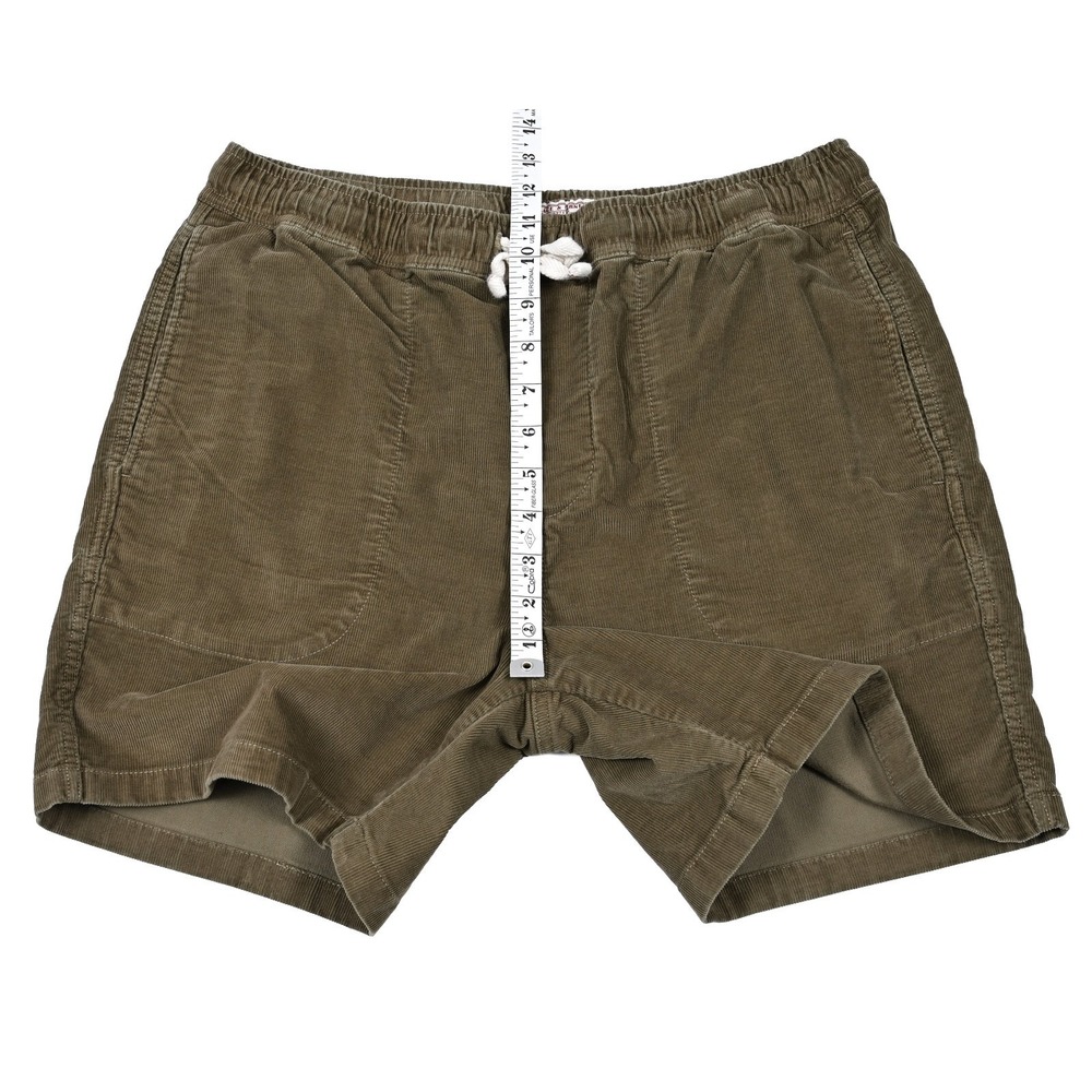 Wallace & Barnes Corduroy Elastic Waist Shorts Khaki Mens Medium 6" Inseam - Picture 4 of 8